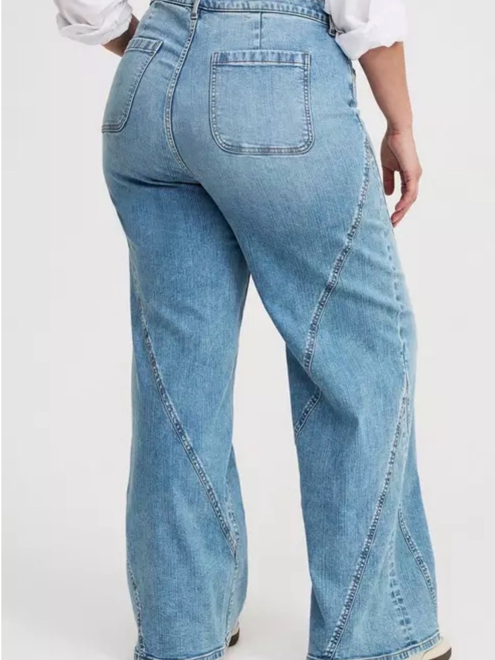 NWOT TORRID High-Rise Wide-Leg Jean With Twisted Seams - Picture 4 of 6